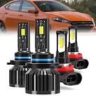 Lâmpadas automotivas AYGZRUB 9012 H11 combo para Dodge Dart