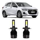 Lampadas chevrolet onix 2017 a 2022 super led 6000k 4800l