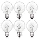 Lâmpadas de aquecimento de cera WokHok 25W 120V/E12 reguláveis em branco quente, pacote com 6 unidades Lâmpadas de aquecimento de cera WokHok 25W 120V/E12 reguláveis em branco quente, pacote com 6 unidades