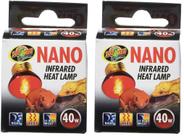 Lâmpadas de Calor Infravermelho Nano Zoo Med 2 Unidades 40 Watts