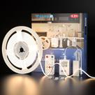 Lâmpadas de faixa de LED WOBANE, luz COB de 9,8 pés, 1500 lm, 4000 K, regulável