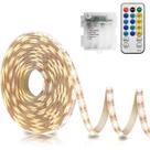 Lâmpadas de LED echosari operadas por bateria 5m 150 LED 2835 SMD
