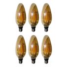 Lampadas de Led Kit 6 Multi Filamento Bivolt 30W Iluminação Retro Vintage