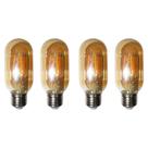Lampadas de Led Multi Filamento Kit 4 uni. Bivolt 30W Iluminação Vintage Retro