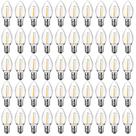 Lâmpadas de Natal Meconard C7 LED Warm White, pacote com 50 Lâmpadas de Natal Meconard C7 LED Warm White, pacote com 50