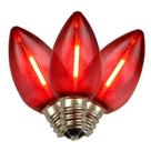 Lâmpadas de Natal vermelhas LED C7 Holiday Bright Lights 25 ct