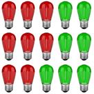 Lâmpadas de Natal VISTERLITE S14, vermelho, verde, pacote com 15