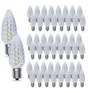 Lâmpadas de Natal YIMILITE C9, pacote com 50 unidades, 2700K, branco quente