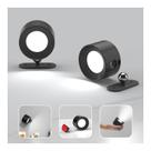 Lâmpadas de parede Koopala 2PCS LED recarregáveis 3 brilhos pretas