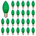 Lâmpadas de reposição Abeja C9 Green 7W Vintage Incandescent x25