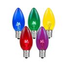 Lâmpadas de reposição Novelty Lights Incandescent C7/E12 5W, pacote com 25