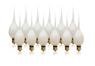 Lâmpadas de silicone de 7 W para lâmpadas de vela, pacote com 12 unidades LightLady