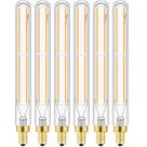 Lâmpadas de tubo LED Leools T6 Tubular Edison Style 6W E12 2700K