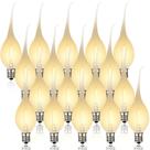 Lâmpadas de vela mergulhadas em silicone Meonum 18 unidades LED 0,7 W