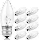 Lâmpadas DXMKOP Incandescent 60W Torpedo Tip Chandelier Lâmpadas DXMKOP Incandescent 60W Torpedo Tip Chandelier