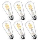 Lâmpadas Edison vintage MASTERY MART E26 LED 5,5 W (pacote com 6)