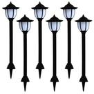 Lâmpadas externas movidas a energia solar vidaXL, pacote com 6 lâmpadas LED para jardim