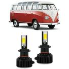 Lampadas farois volks kombi ano 1985 ate 2013 6000k 12/24v