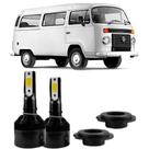 Lampadas farois volkswagem kombi ano 1985 a 2013 4300k