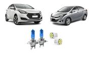 Lâmpadas Farol Alto Baixo HYUNDAI HB20 HB20S Efeito Xênon