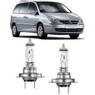 Lampadas farol alto citroen c8 2004 adiante h7