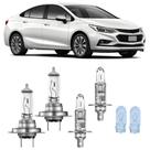 Lampadas Farol Alto Cruze Sedan 2017 18 19 2020 Halogenas Amarelas