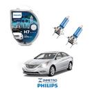 Lâmpadas Farol Baixo Hyundai Sonata 2002-2008 H7 CrystalVision Philips