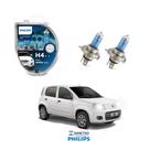 Lâmpadas Farol Fiat Uno Philips H4 CrystalVision