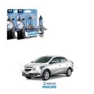Lâmpadas Farol GM Prisma Philips H4 BlueVision