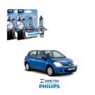Lâmpadas Farol Nissan Tiida Philips H4 BlueVision