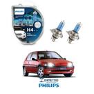 Lâmpadas Farol Peugeot 106 Philips H4 CrystalVision