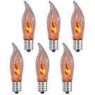 Lâmpadas Flame Light Bulbs Hompavo Upgraded E12, pacote com 6