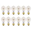 Lâmpadas Globe 60W Edison Quad Loop, pacote com 12, 245 lúmens