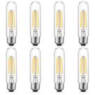 Lâmpadas Gozelux T10 LED 6W 4000K Cool White E26, pacote com 8