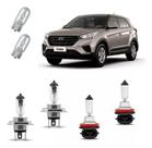 Lâmpadas Halogena Amarela Farol Alto Baixo Hyundai Creta