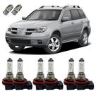 Lâmpadas Halógenas Alto Baixo Milha 3200K Outlander + T10