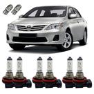 Lâmpadas Halógenas Corolla Toyota Alto Baixo Milha 3200K T10