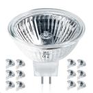 Lâmpadas halógenas Jaenmsa MR16 50W 12V GU5.3 reguláveis, pacote com 12