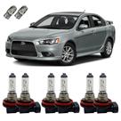 Lâmpadas Halógenas Lancer Alto Baixo Milha 3200K Mitsubishi