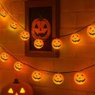 Lâmpadas incandescentes Pumpkin String Lights Pallerina 8,5 pés Lâmpadas incandescentes Pumpkin String Lights Pallerina 8,5 pés