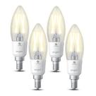 Lâmpadas inteligentes Sengled B11 Candelabra de 5 W, branco macio, pacote com 4