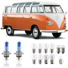 Lampadas kombi farois pisca lanterna freio re e placa