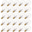 Lâmpadas Konictom G40 Replacement 5W Clear Globe E12, pacote com 25