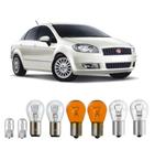 Lampadas lanterna pisca ré freio fiat linea todos
