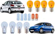 Lampadas lanterna pisca ré freio giro peugeot 206 207