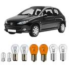 Lampadas lanterna pisca ré freio peugeot 206 e 207
