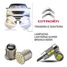 Lampadas lanternas citroen c3 2002 a 2015 super branca