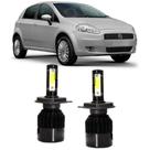 Lampadas led 6000k 7800 lumens fiat punto foco simples