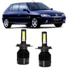 Lampadas led 6000k 7800 lumens peugeot 306 foco simples