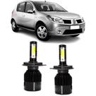 Lampadas led 6000k 7800 lumens renault sandero foco simples